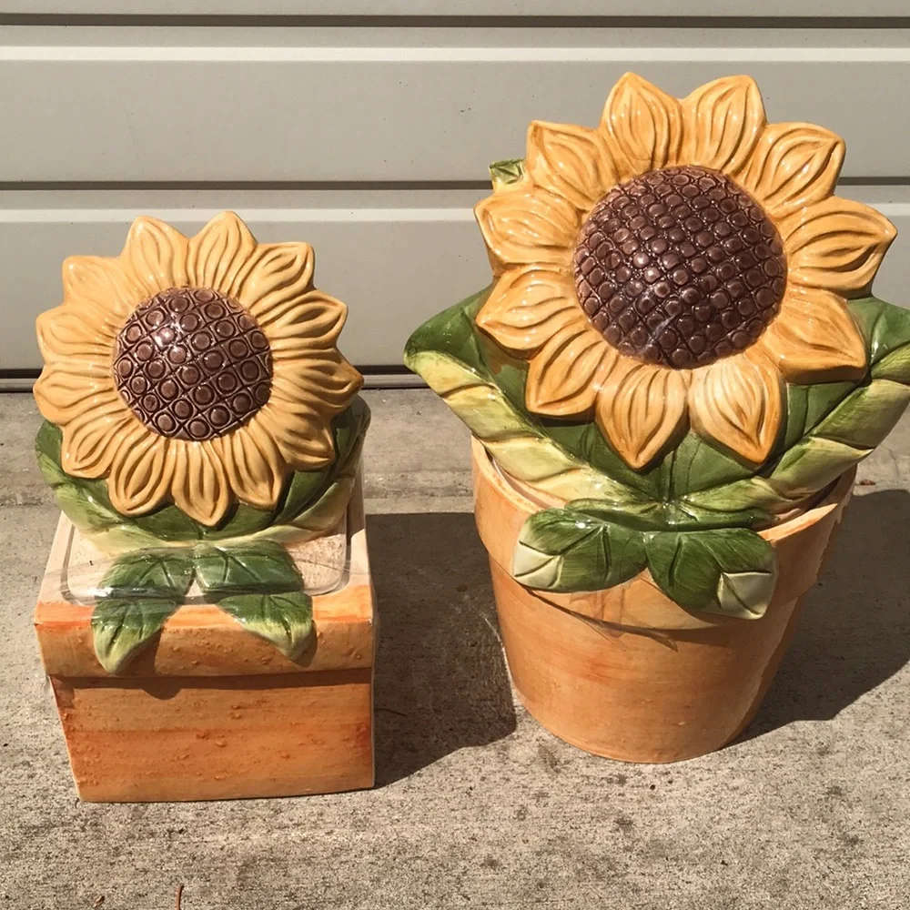 Sunflower Cookie Jars.